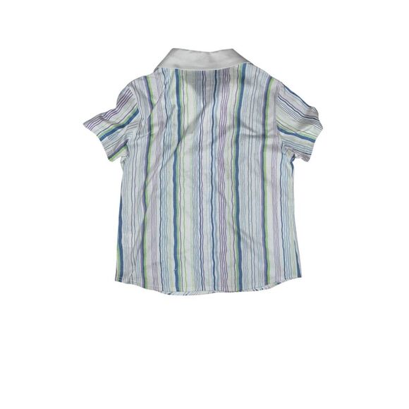 Women’s kenzo golf size 1 Short Sleeves Striped Preppy Collar - Picture 2 of 6